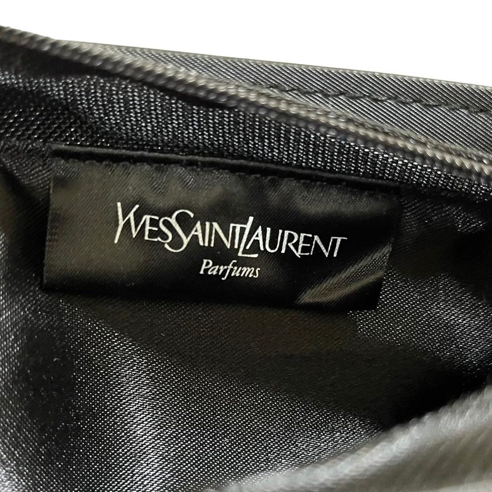 Yves Saint Laurent YSL Opium Black Zip Pouch Cosmetic Bag Clutch Purse - Picture 4 of 9